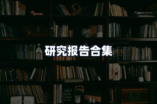研究报告合集